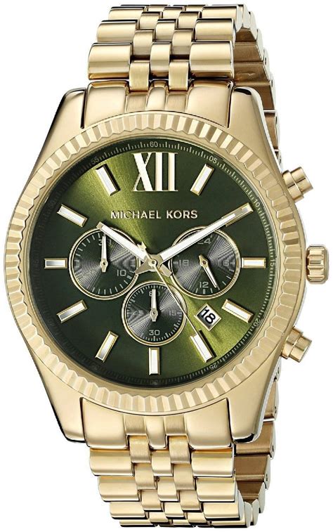 michael kors mens watch green face|Michael Kors limited edition.